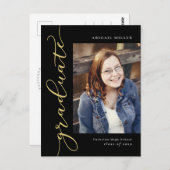 Abschluss-Postkarte für die Bearbeitung von Seiten Postkarte (Vorne/Hinten)