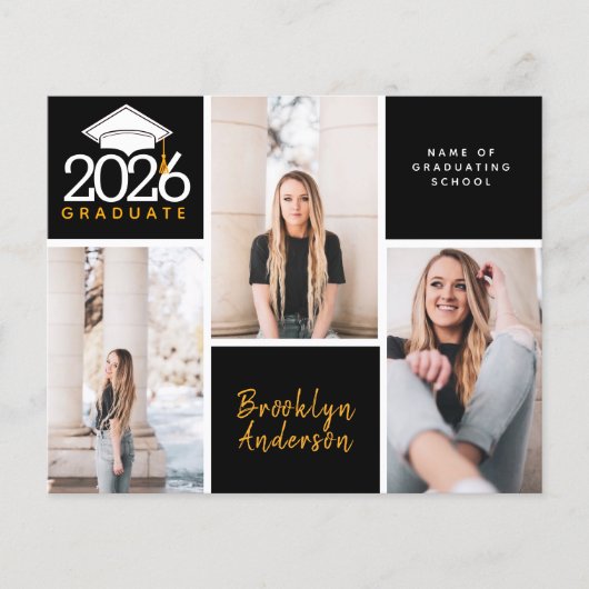 ABSCHLUSS-Postkarte für die FotoCollage (Vorderseite)