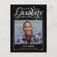 Abschluss-Postkarte für die künftige Bearbeitung a