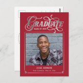 Abschluss-Postkarte für die künftige Bearbeitung a Postkarte (Vorne/Hinten)