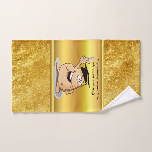 Abschluss Potato-Zeichen mit Grad Badhandtuch Set (Handtuch)