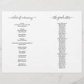 Abschluss-Programm (1 Spaltenversion) Flyer (Hinten)