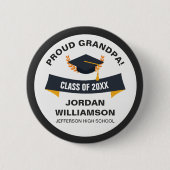 Abschluss Proud Großvater der Graduate Class 20XX Button (Vorderseite)