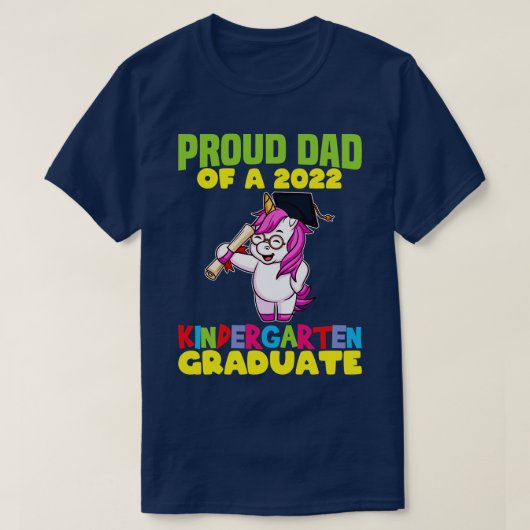 Abschluss Proud Vater 2022 Kindergarten Graduate 1 T-Shirt (Design vorne)