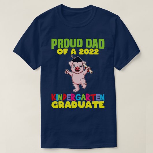 Abschluss Proud Vater 2022 Kindergartenstudium T-Shirt (Design vorne)