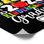 Abschluss Proud Vater der Cl of 2025 Kindergarten Poster (Ecke)