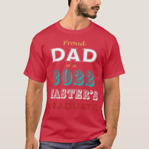Abschluss Proud Vater eines Master-Abschluss Roter T-Shirt