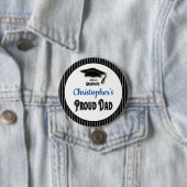 Abschluss Proud Vater Para Monogramm Grad Button (Beispiel)