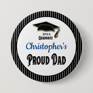 Abschluss Proud Vater Parteichef Monogramm Grad Button