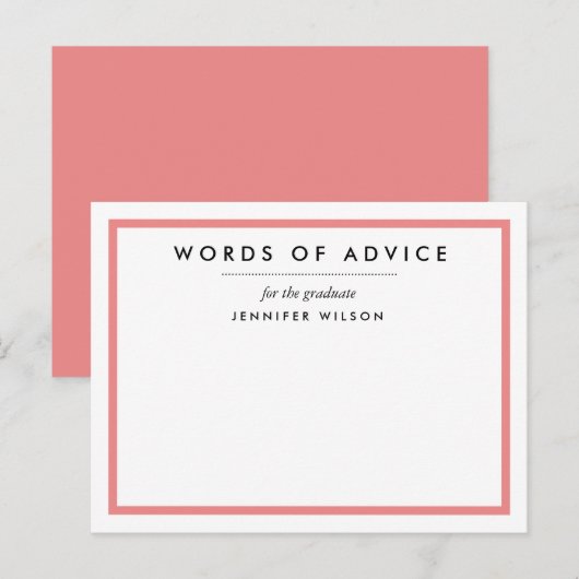 Abschluss-Ratgeber Hinweiskarte (Vorne/Hinten)