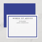 Abschluss-Ratgeber Hinweiskarte (Vorne/Hinten)