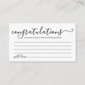 Abschluss-Ratschläge und Well-Wishings-Karte Begleitkarte (Vorderseite)