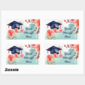 Abschluss Rechteckiger Aufkleber (Blatt)