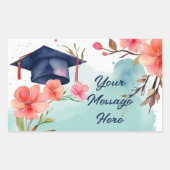 Abschluss Rechteckiger Aufkleber (Vorderseite)