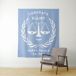 Abschluss Rechtsanwalt Glückwunsch Bannerband der  Wandteppich