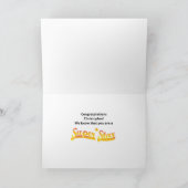 Abschluss Red 7th Grade Star Mittelschule Karte (Innenseite)