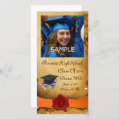 ABSCHLUSS RED BROWN SIEGEL MONOGRAM Orange Ankündigung (Vorne/Hinten)