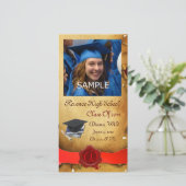 ABSCHLUSS RED BROWN WAX SIEGEL MONOGRAM ANKÜNDIGUNG (Stehend Vorderseite)