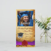 ABSCHLUSS RED BROWN WAX SIEGEL MONOGRAM lila Ankündigung (Stehend Vorderseite)