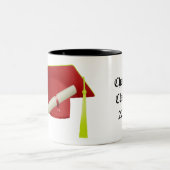 Abschluss Red Cap Class of 20XX Add Name Zweifarbige Tasse (Mittel)