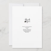 Abschluss Red Vielen Dank, dass Sie ein Foto Scrip Dankeskarte (Rückseite)