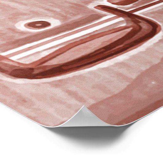 Abschluss Reisekoffer Begrüßungszeichen Poster (Ecke)