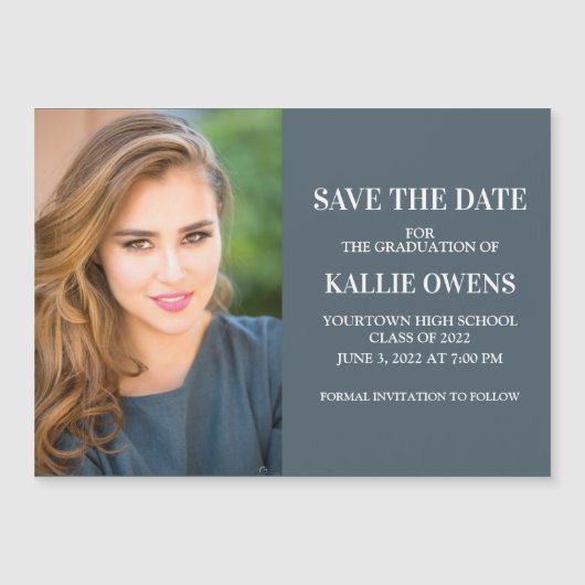 Abschluss Rett Datum Ankündigung Foto (Vorderseite)