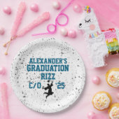 Abschluss Rizz Pappteller (Party)