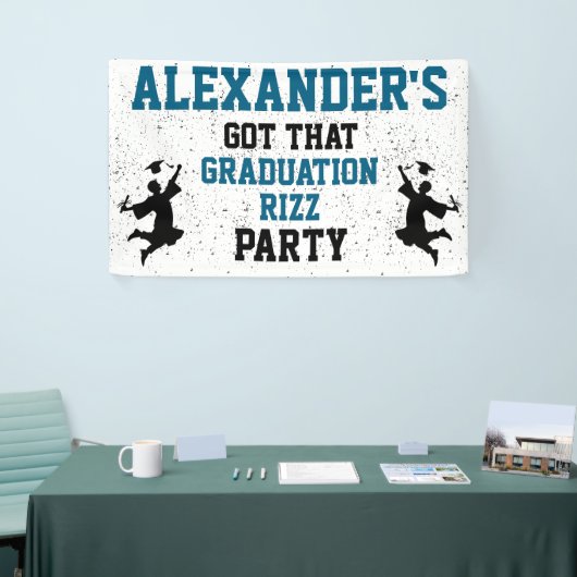 Abschluss Rizz Party Banner (Messeveranstaltung)