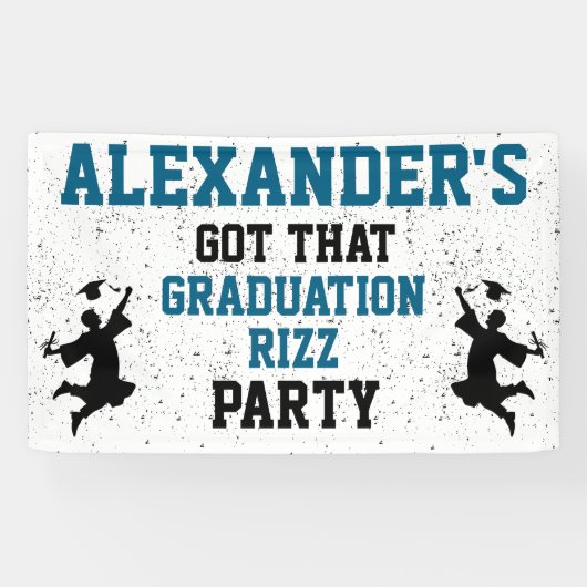 Abschluss Rizz Party Banner (Horizontal)