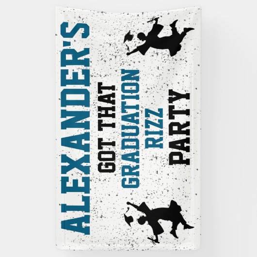 Abschluss Rizz Party Banner (Vertikal)