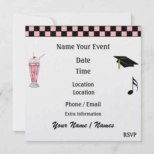 Abschluss Rockin' Rund um das Party der Uhr - SRF Einladung (Rückseite)