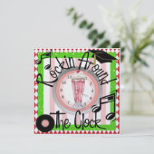 Abschluss Rockin' Rund um das Party der Uhr - SRF Einladung (Stehend Vorderseite)