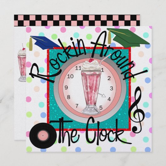 Abschluss Rockin' Rund um das Party der Uhr - SRF Einladung (Vorne/Hinten)