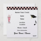 Abschluss Rockin' Rund um das Party der Uhr - SRF Einladung (Rückseite)