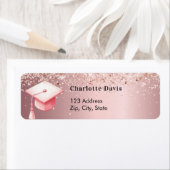 Abschluss Rosa Goldkappenkappe Rücksendeadresse (Insitu)