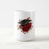Abschluss Rot Rosen Kaffeetasse (Mittel)