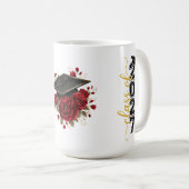 Abschluss Rot Rosen Kaffeetasse (VorderseiteRechts)