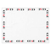 Abschluss Rot Schwarz Tischdecke (Vorderseite (Horizontal))
