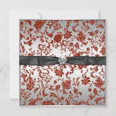 Abschluss Rot und Schwarzes Foto Announcem Einladung (Rückseite)