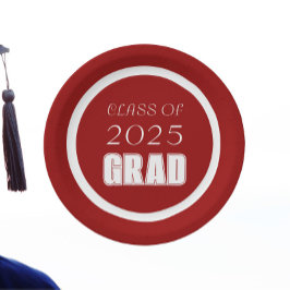 Abschluss "Rote und Weiße Schule" Pappteller