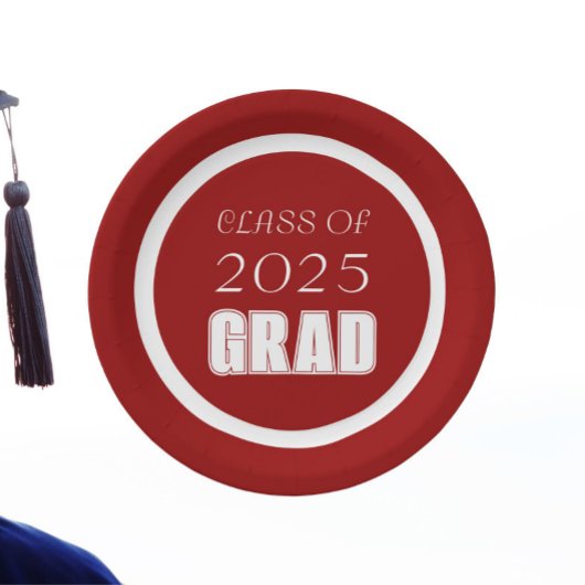 Abschluss "Rote und Weiße Schule" Pappteller