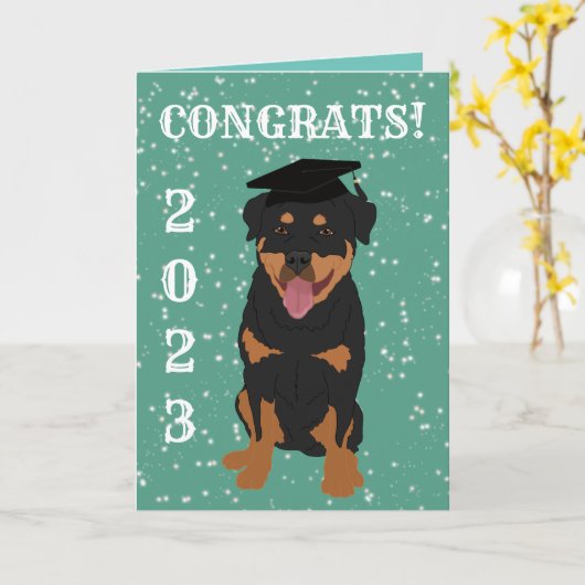 Abschluss Rottweiler Karte (Gelbe Blume)