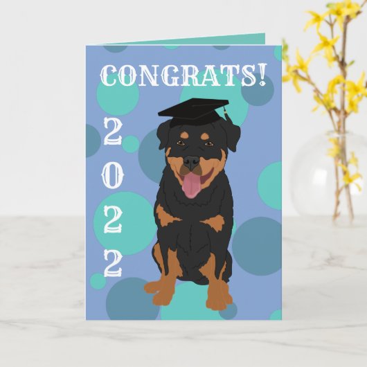 Abschluss Rottweiler Karte (Gelbe Blume)