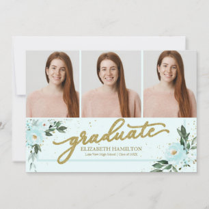 Abschluss-Rotwerden Türkis Abschluss-Ankündigung 3 Ankündigung