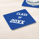 Abschluss Royal Blue and White Class Untersetzer (angewinkelt)