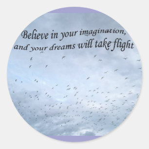 Abschluss Royal Terns im Flight Runder Aufkleber