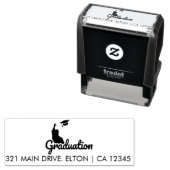 Abschluss Rücksendeadresse Selbstfarbige Briefmark Permastempel (Beispiel)