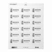 Abschluss Rücksendeadressen-Aufkleber Adressaufkleber (Vorne)