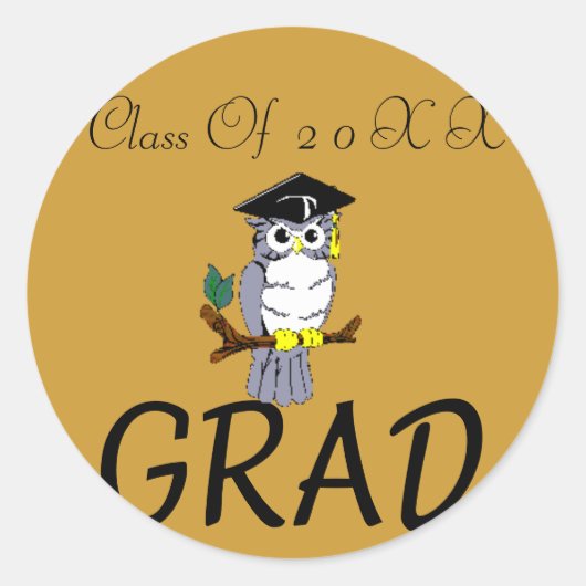 Abschluss Runder Aufkleber (Vorderseite)